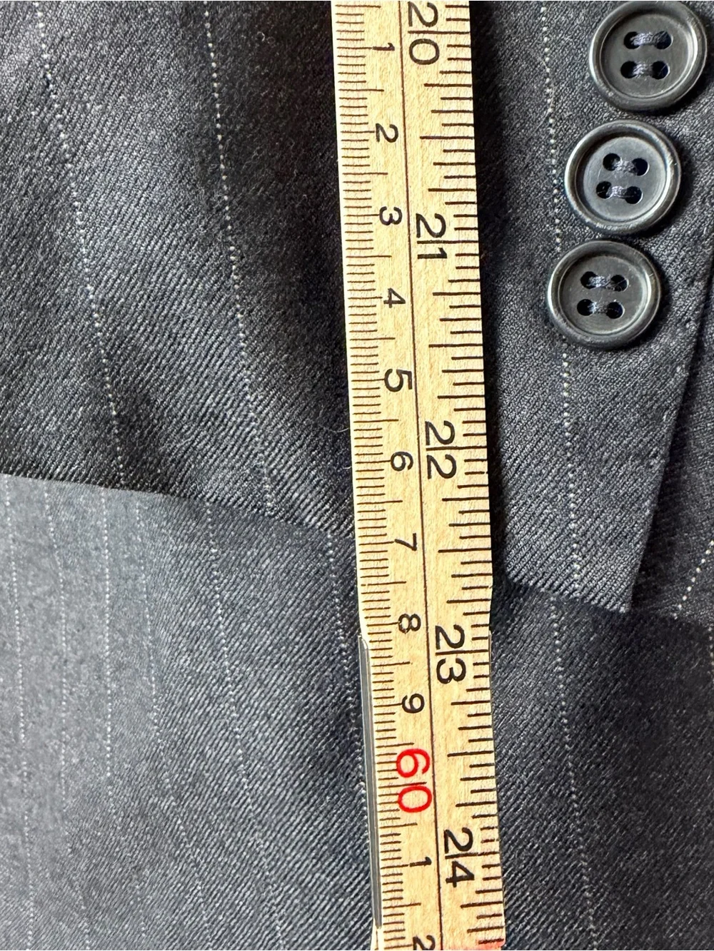 Canali Milano Loro Piana Super 100s 42 R US 52 EU Wool Pinstripe